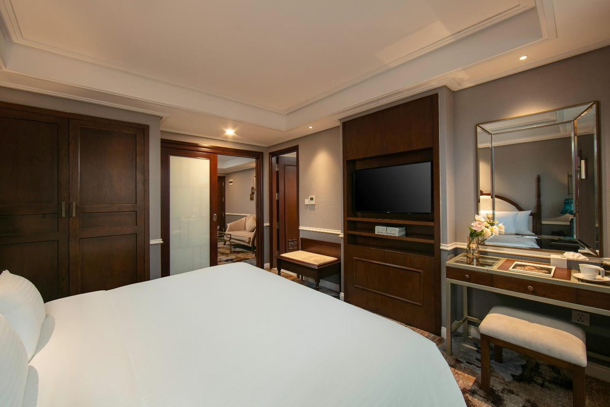 The Oriental Jade Hotel Hanói Exterior foto A bedroom at the hotel