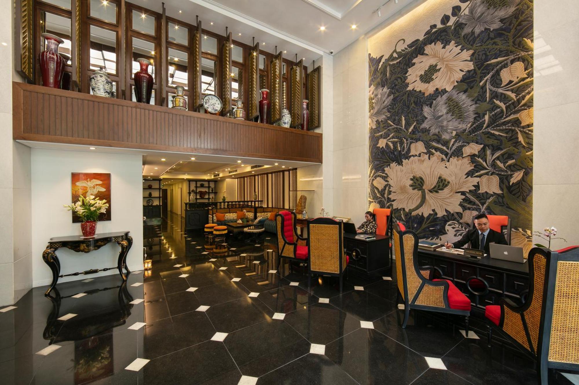 The Oriental Jade Hotel Hanói Exterior foto The lobby of the hotel